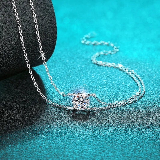 1CT D Color Moissanite Bracelet | S925 Sterling Silver | Four-Claw Setting