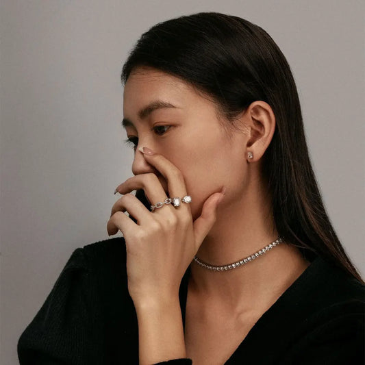 Exquisite 2mm D VVS1 Moissanite Tennis Necklace | Adjustable s925 Sterling Silver with 18k Gold Plating | GRA Certified Luxury for the Discerning Woman | Limited Collection Available Now