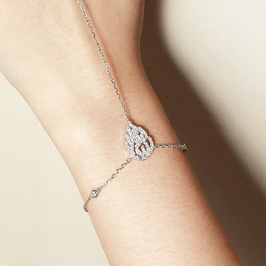 Moissanite Bracelet Sterling Silver 925 with Lab Diamond Brilliance Adjustable 14-19CM for Perfect Fit
