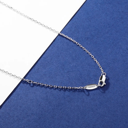 4.8cttw Full Moissanite Pendant Necklace for Women S925 Silver Round & Pear Cut Lab Diamond Necklace