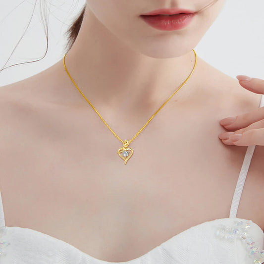 Luxury Rose Flower Moissanite Necklace For Women Heart Pendant With Certificate Designer Jewelry Cupple Lovers Gifts Hot