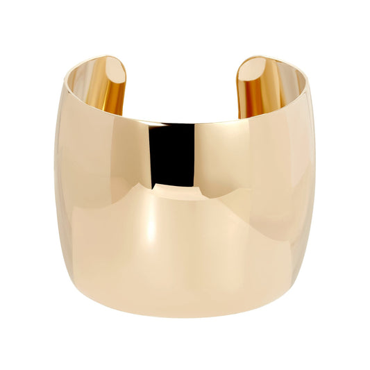 2" XL Domed Cuff features a subtle convex shape with luxurious high-polish finish