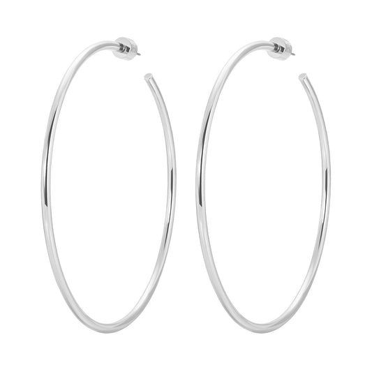 3" Ultimate Hoops luxurious 14K Yellow Gold